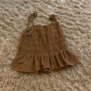 Woman’s Brown top Velvet material